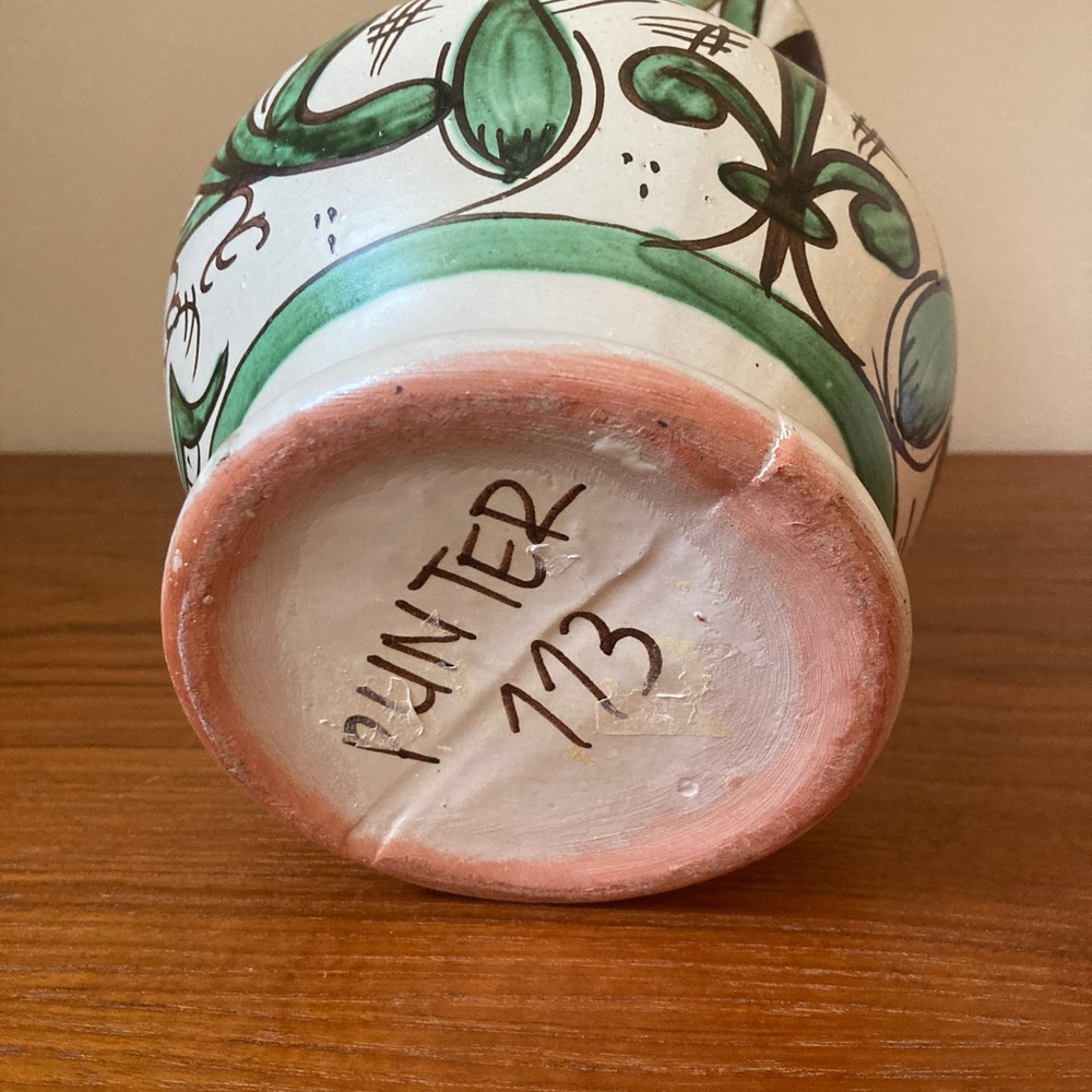 ☘️PUNTER RARE Vintage Signed Domingo 773 Spanish Ceramic Pitcher - Picture 6 of 6